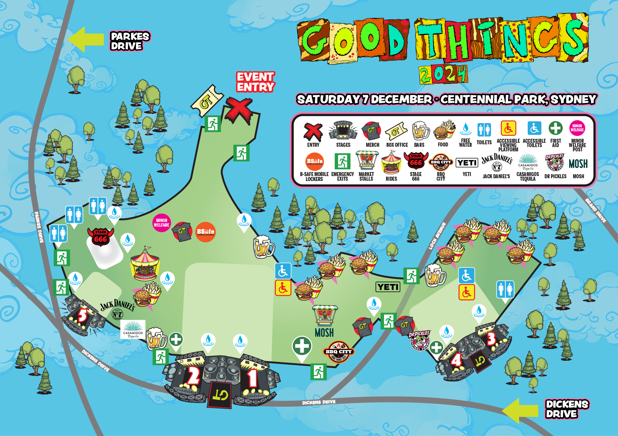 Good Things Festival 2024 Sydney Carte / Plan