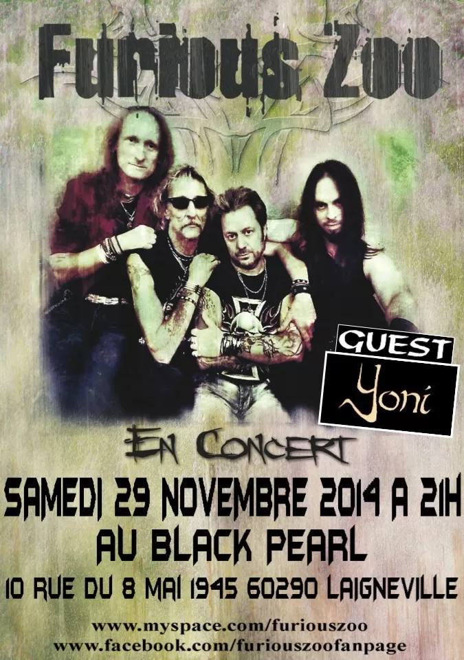 FURIOUS ZOO et YONI 29/11/2014 Laigneville Le Black Pearl France