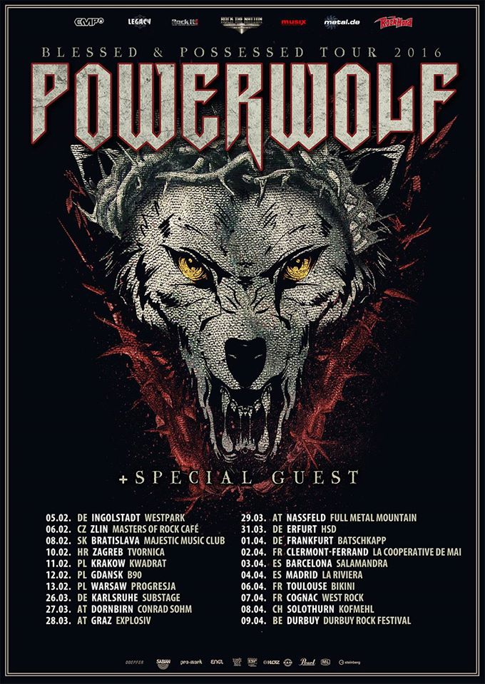  Concert Powerwolf - 02/04/2016 - Clermont-Ferrand - Coopérative de mai Bildidee 