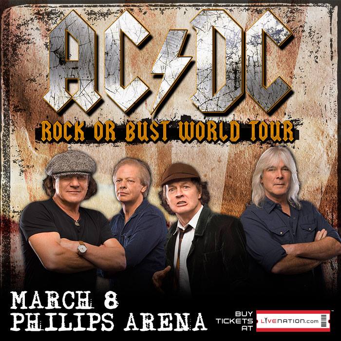 AC/DC World Tour 2016 08/03/2016 Atlanta Philips Arena EtatsUnis