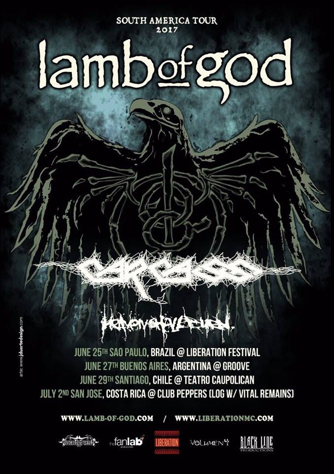 Concert Lamb of God 27/06/2017 Santiago Teatro Caupolican Chili