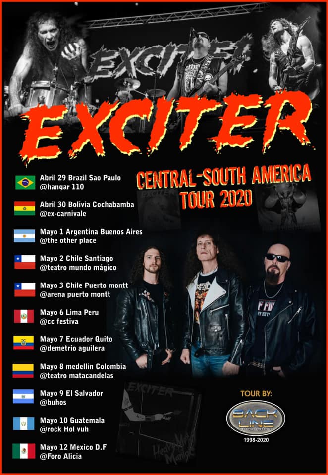 Exciter Tour 2020 03/05/2020 Puerto Montt Chili Agenda