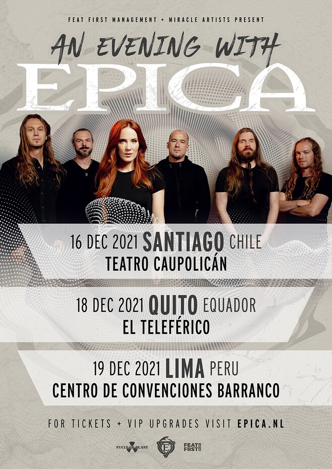 Event Epica 18/12/2021 Quito El Teleferico Ecuador