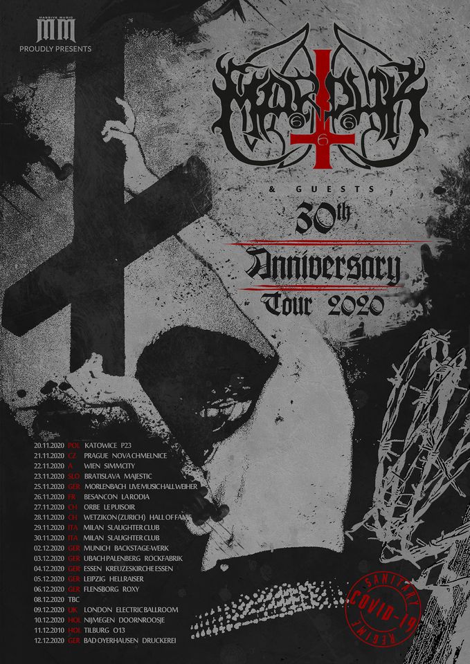 Marduk Tour 2020 04/12/2020 Essen Kreuzeskirche Allemagne