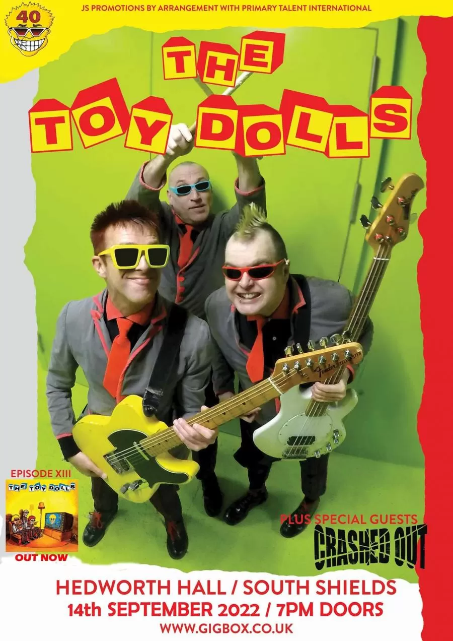 Concert The Toy Dolls 14/09/2022 South Shields Hedworth Hall
