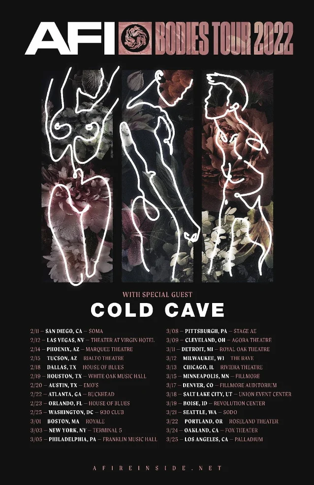 Afi - Tour 2022 - 18/02/2022 - Dallas - Texas - Etats-Unis | Agenda Concerts -Metal