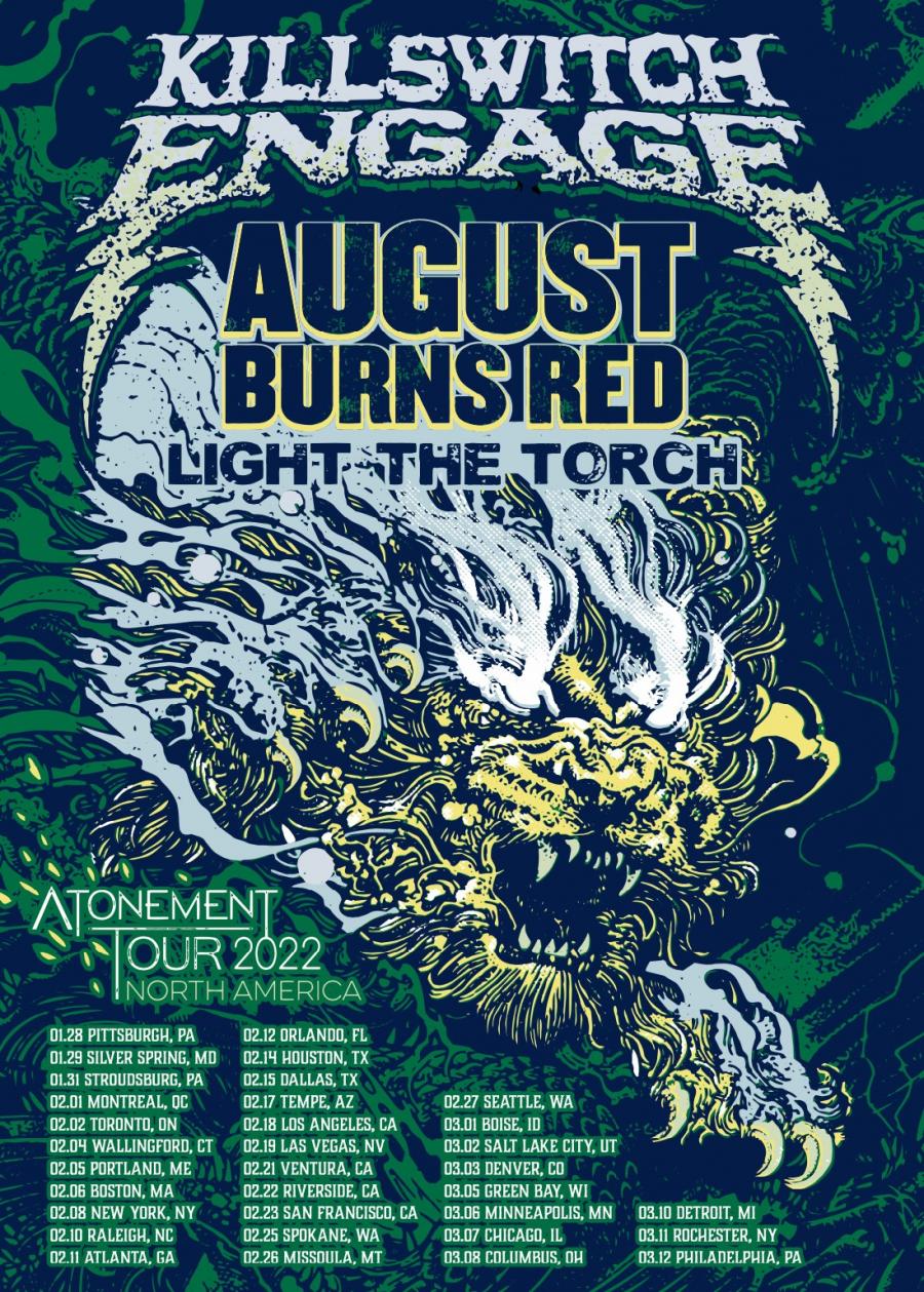 Killswitch Engage - Tour 2022 - 06/02/2022 - Boston - Massachusetts -  United States | Concerts-Metal Calendar
