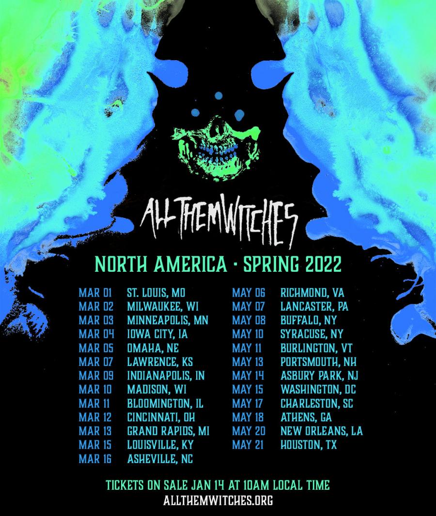 Concert All Them Witches 17/05/2022 Charleston Music Farm EtatsUnis
