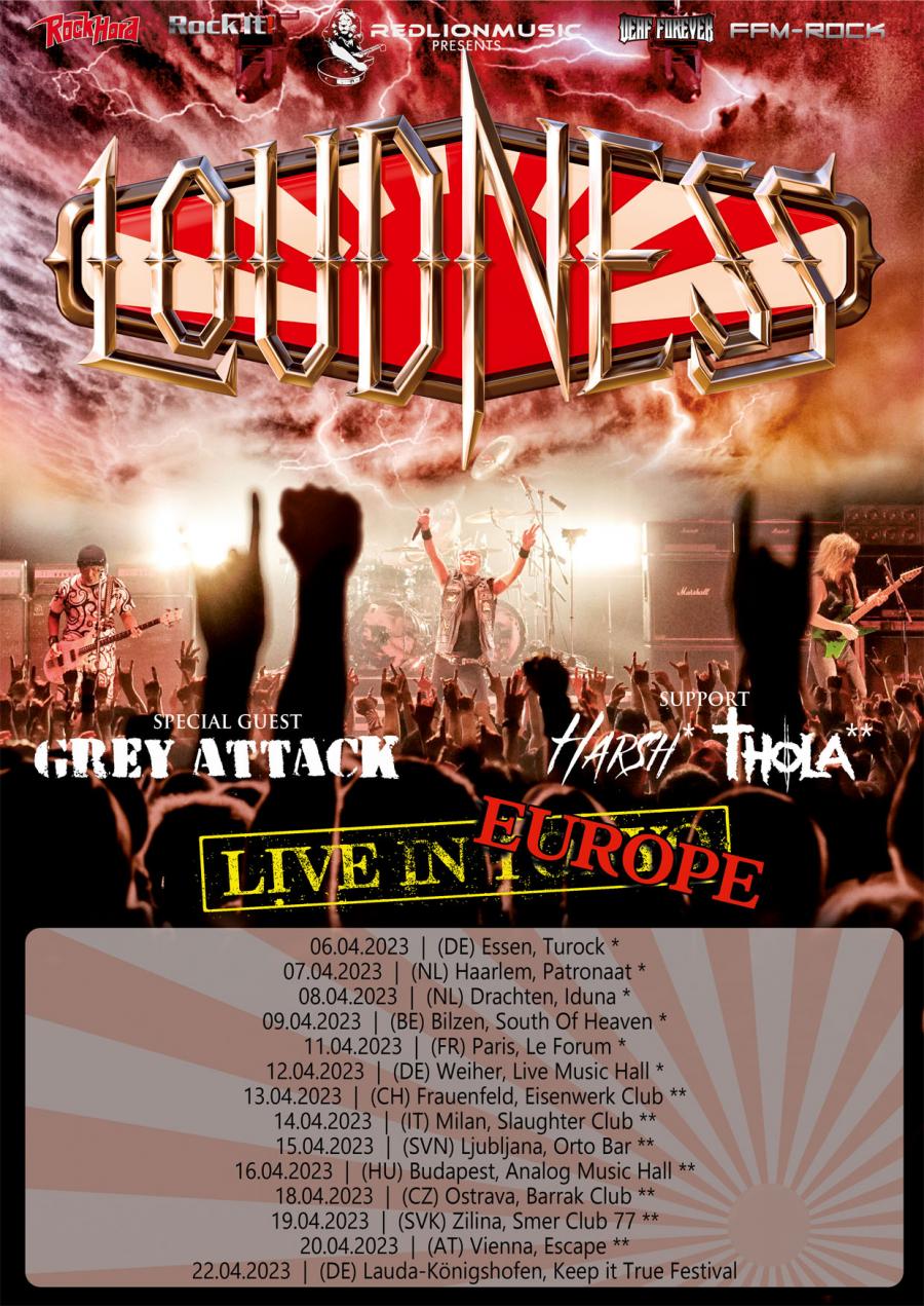 Loudness Tour 2022 11/04/2023 Vauréal Le Forum France