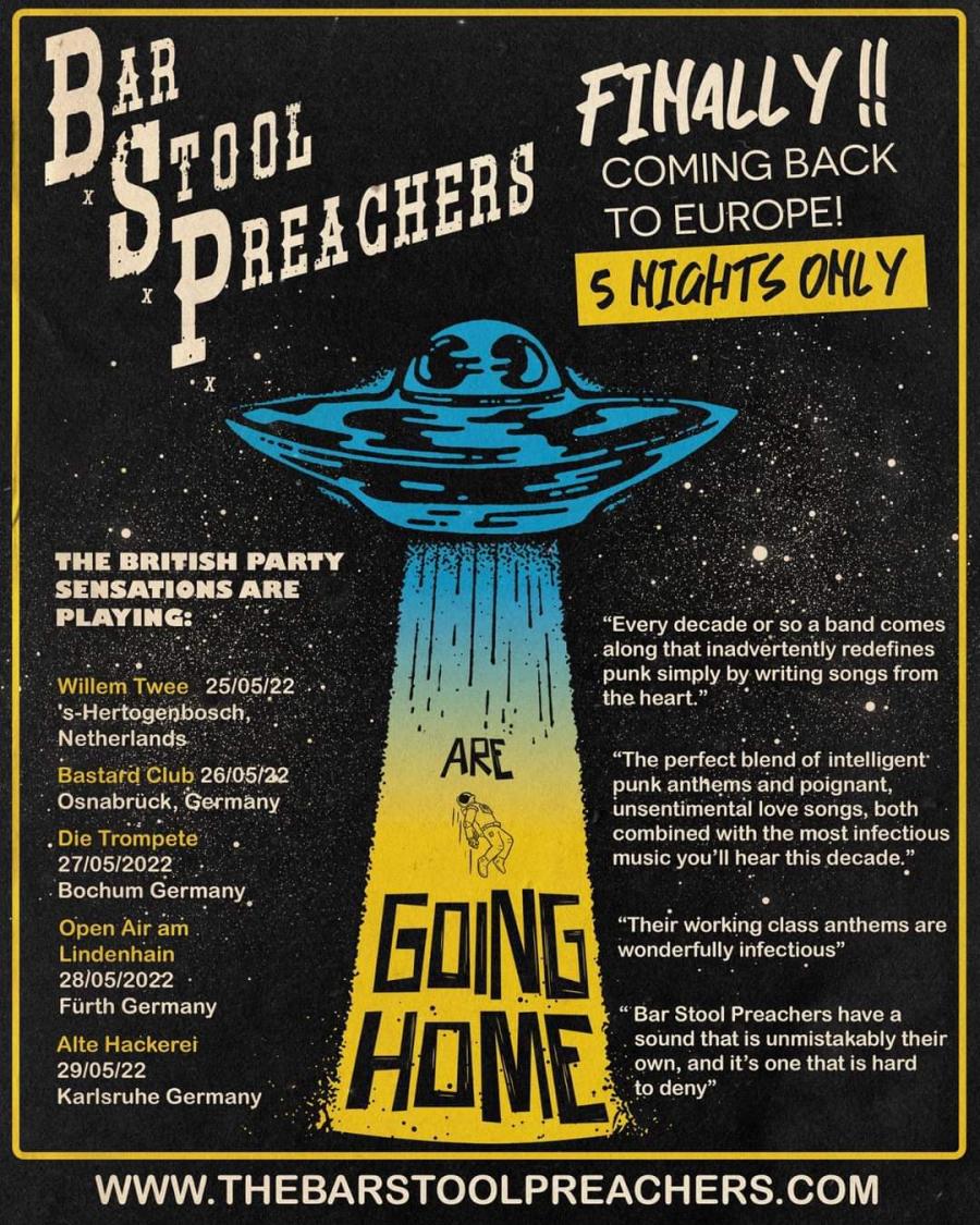 The Bar Stool Preachers Tour 2022 25/05/2022 Den Bosch Willem