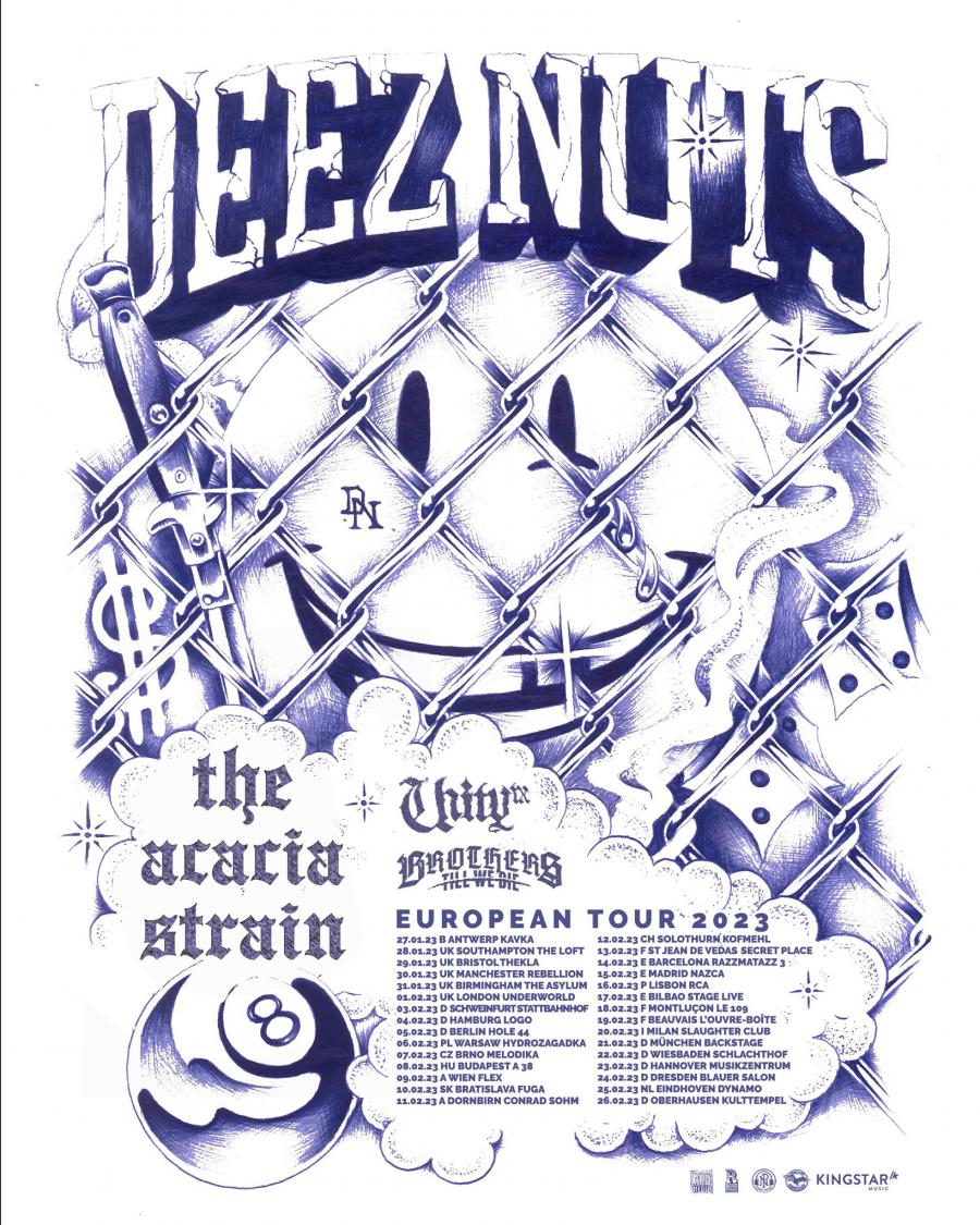 Deez Nuts Tour 23 10 02 23 Bratislava Slovakia Concerts Metal Calendar