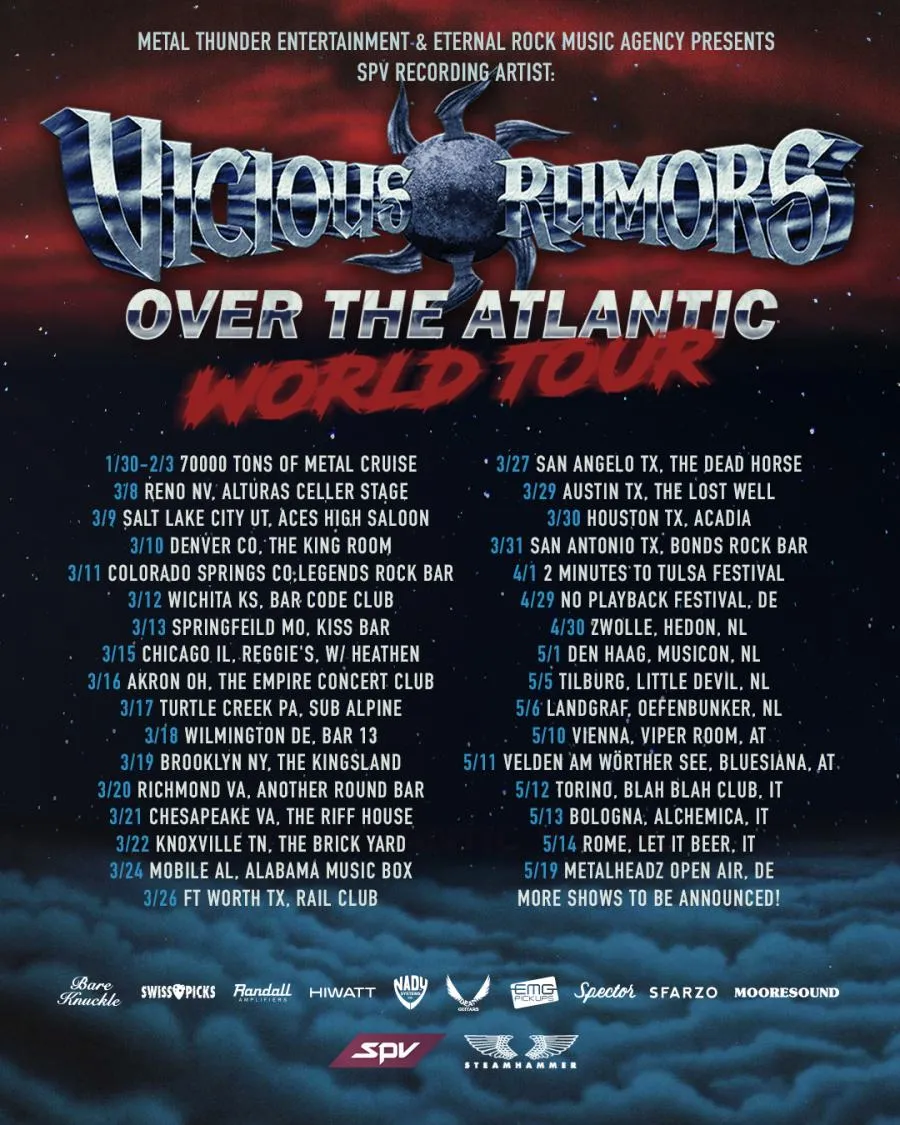 Concert Vicious Rumors 05/05/2023 Tilburg Little Devil PaysBas