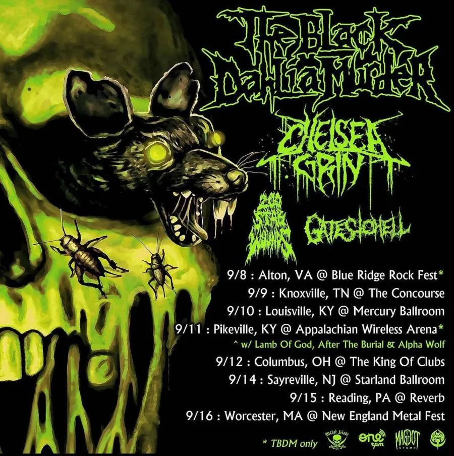 Concert The Black Dahlia Murder 14/09/2023 Sayreville Starland Ballroom EtatsUnis