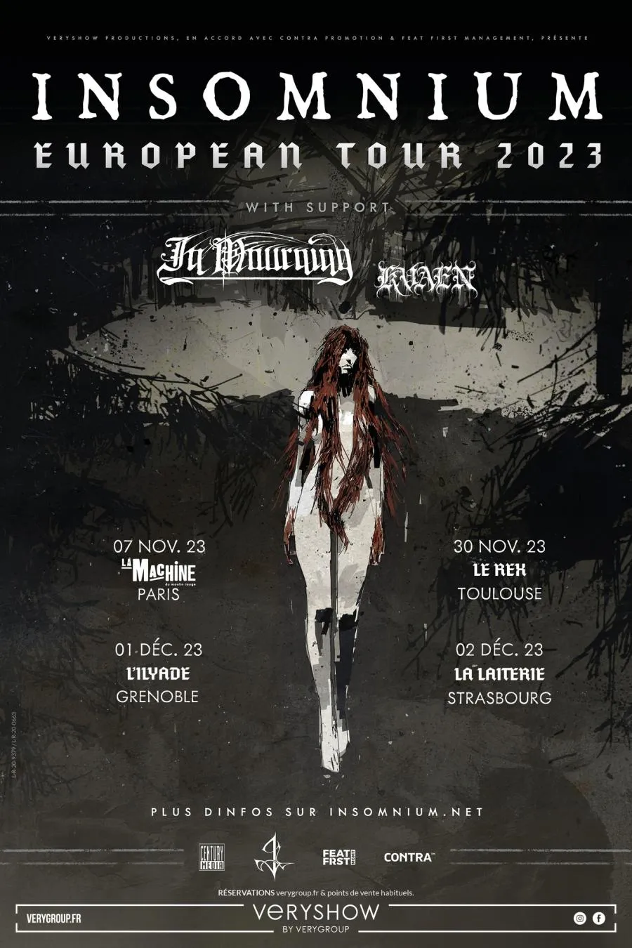 Concert Insomnium 02/12/2023 Strasbourg La Laiterie Artefact France