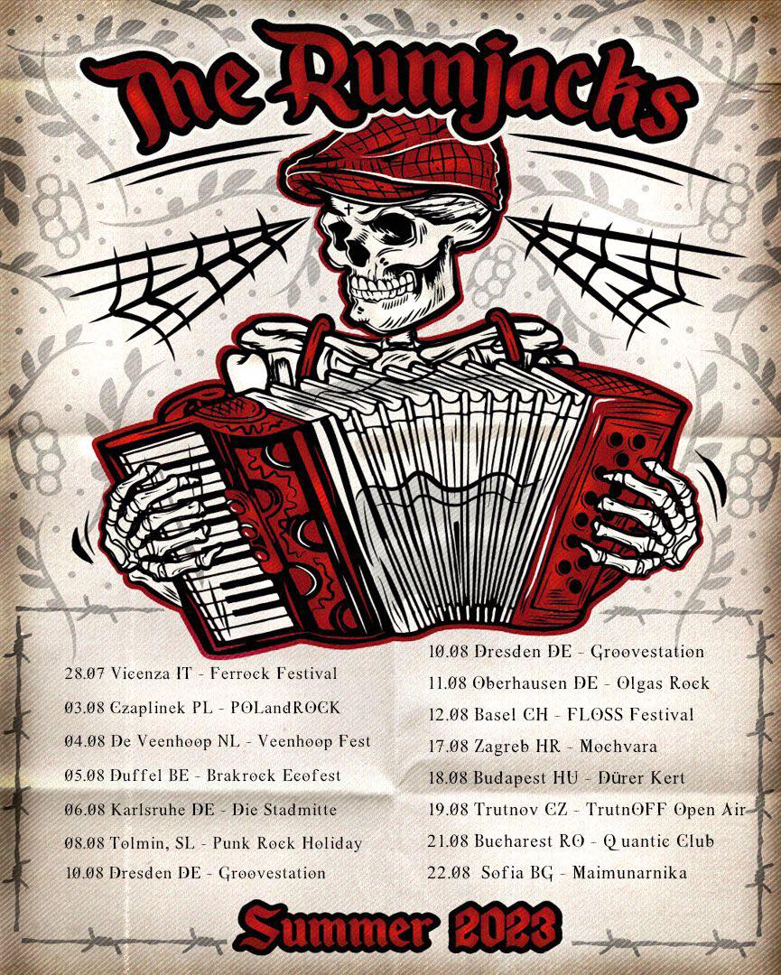 Konzert The Rumjacks 21/08/2023 Bucharest Quantic Rumänien