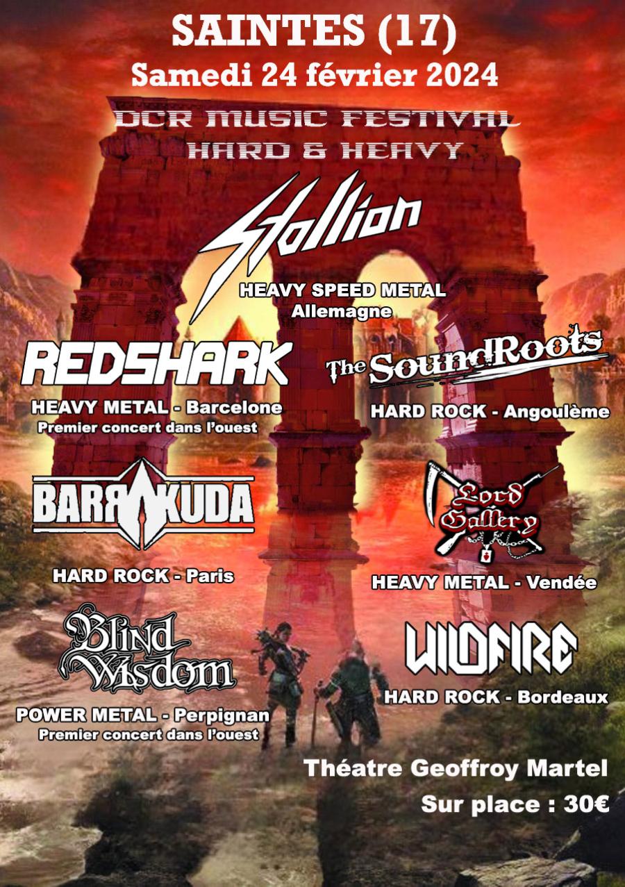 DCR Music Festival 2024 24/02/2024 Saintes Salle Geoffroy Martel
