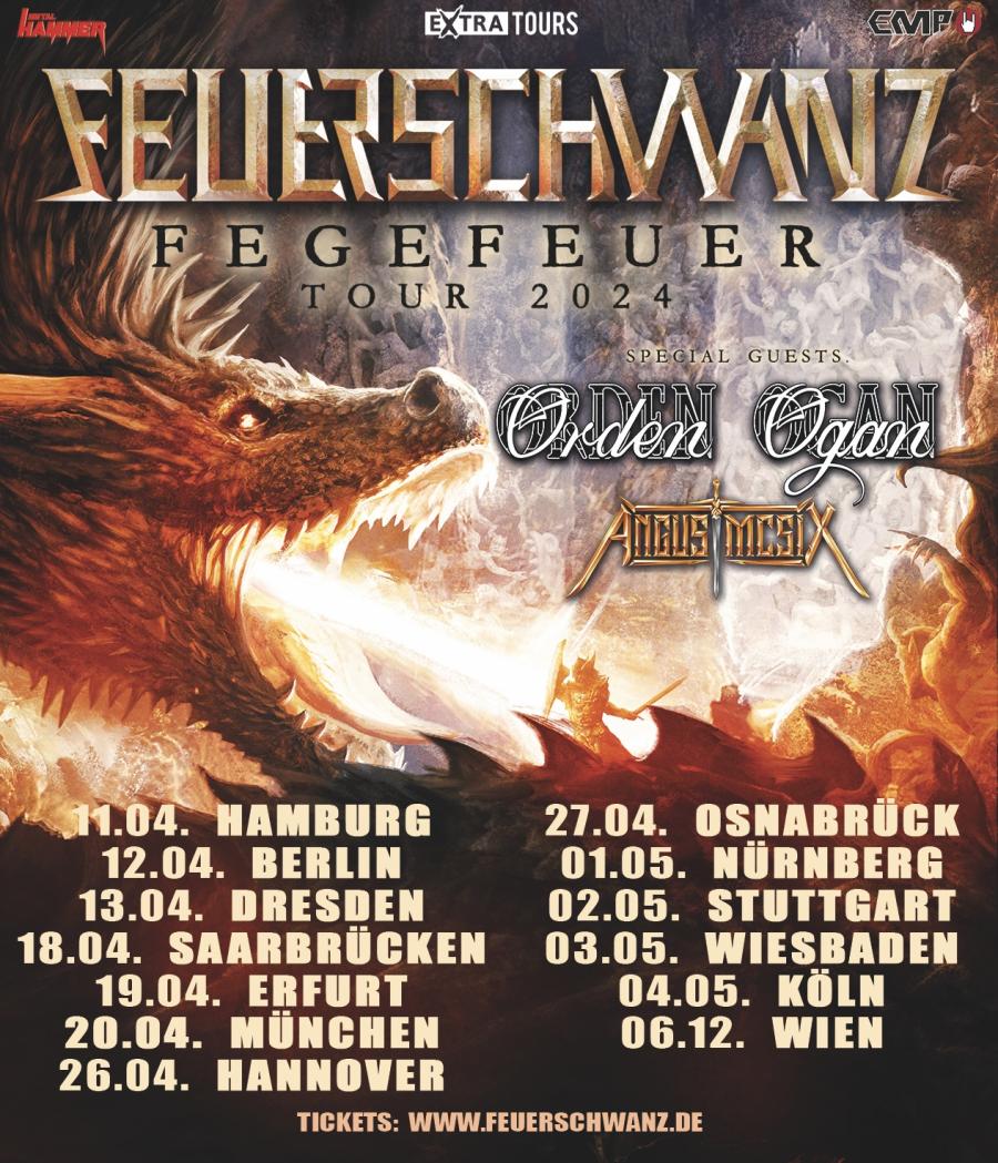 Concert Feuerschwanz 26/04/2024 Hannover Capitol Allemagne