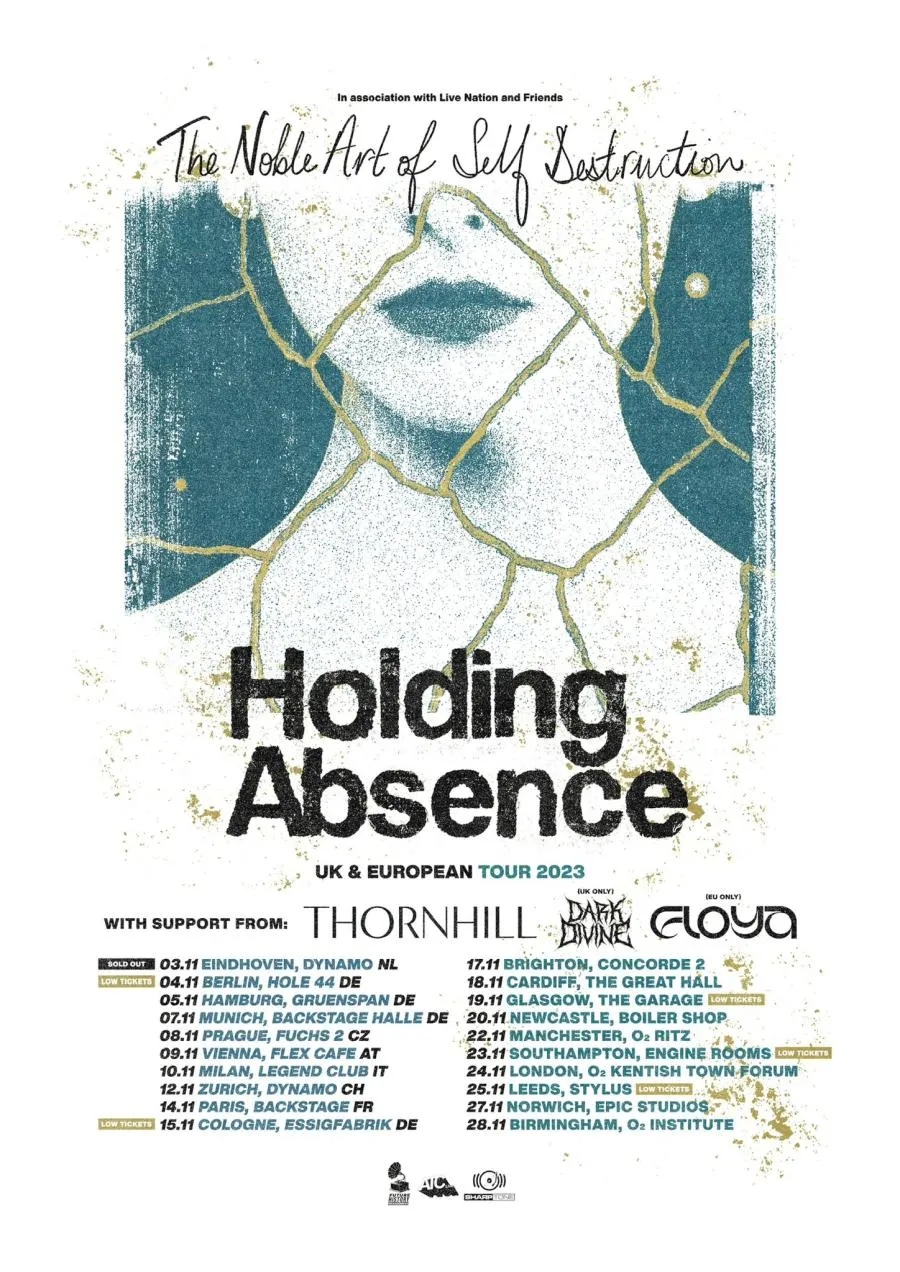 Concert Holding Absence 25/11/2023 Leeds Stylus Royaume Uni