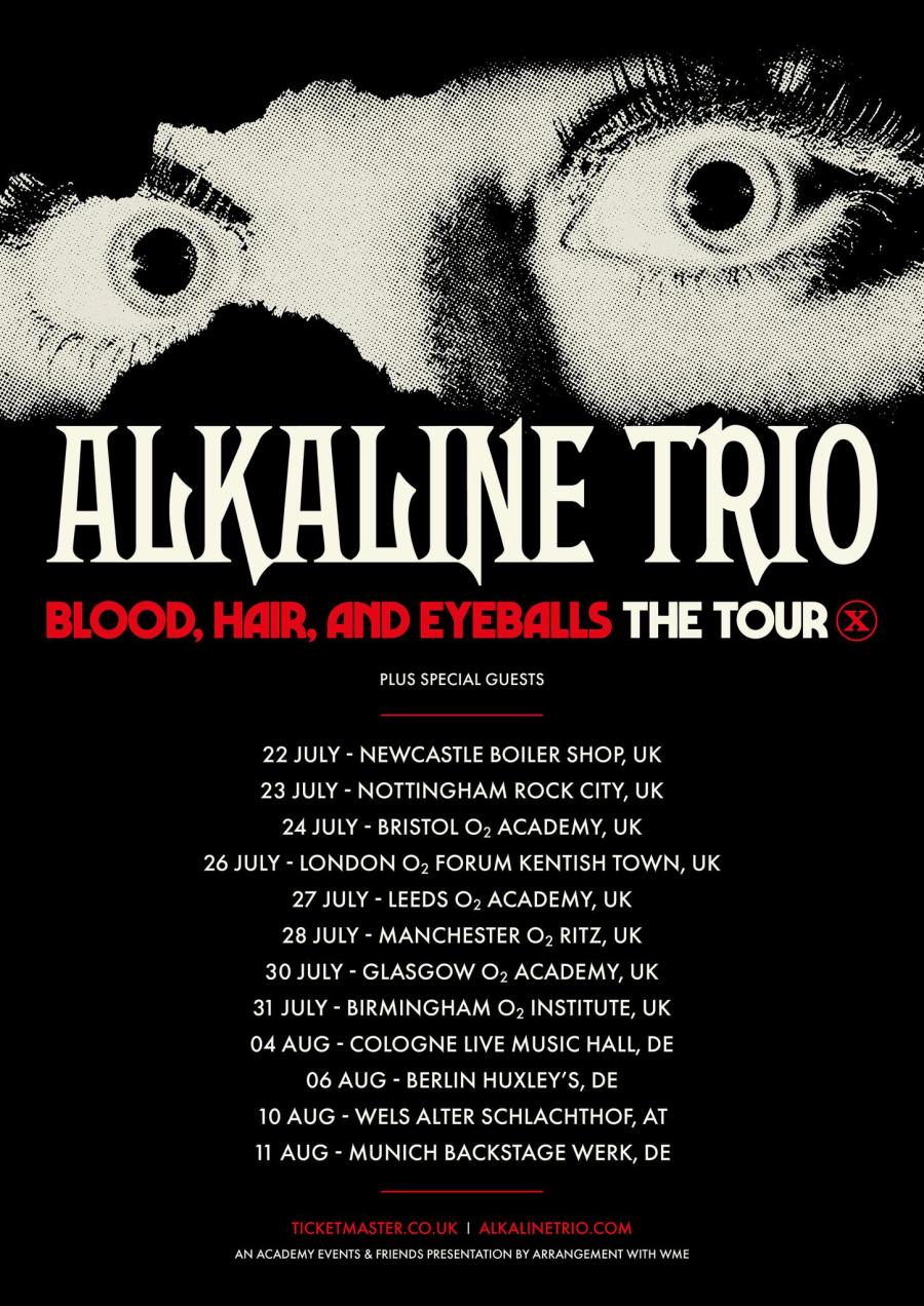Event Alkaline Trio 04/08/2024 Köln Live Music Hall Germany