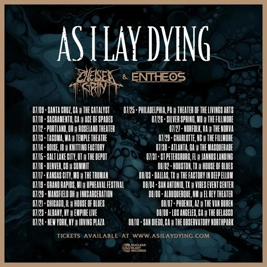 Concert As I Lay Dying 16/07/2024 Denver Summit Music Hall EtatsUnis