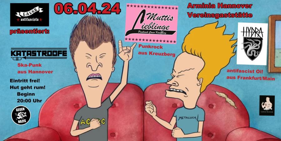 Muttis Lieblinge + Hydra + Katastroofe - Line up