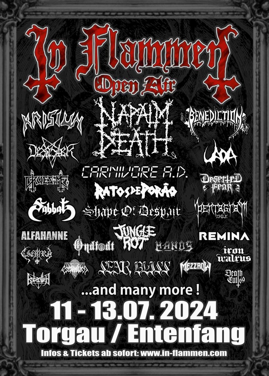 In Flammen Open Air 2024 - Running Order/Timetable