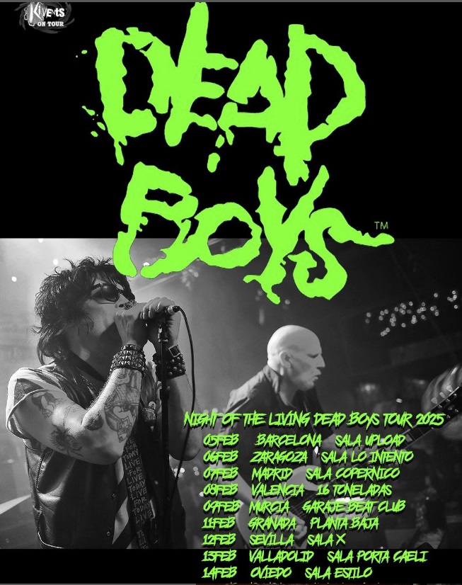Dead Boys Spain Tour 2025 09/02/2025 Murcia Garaje Espagne