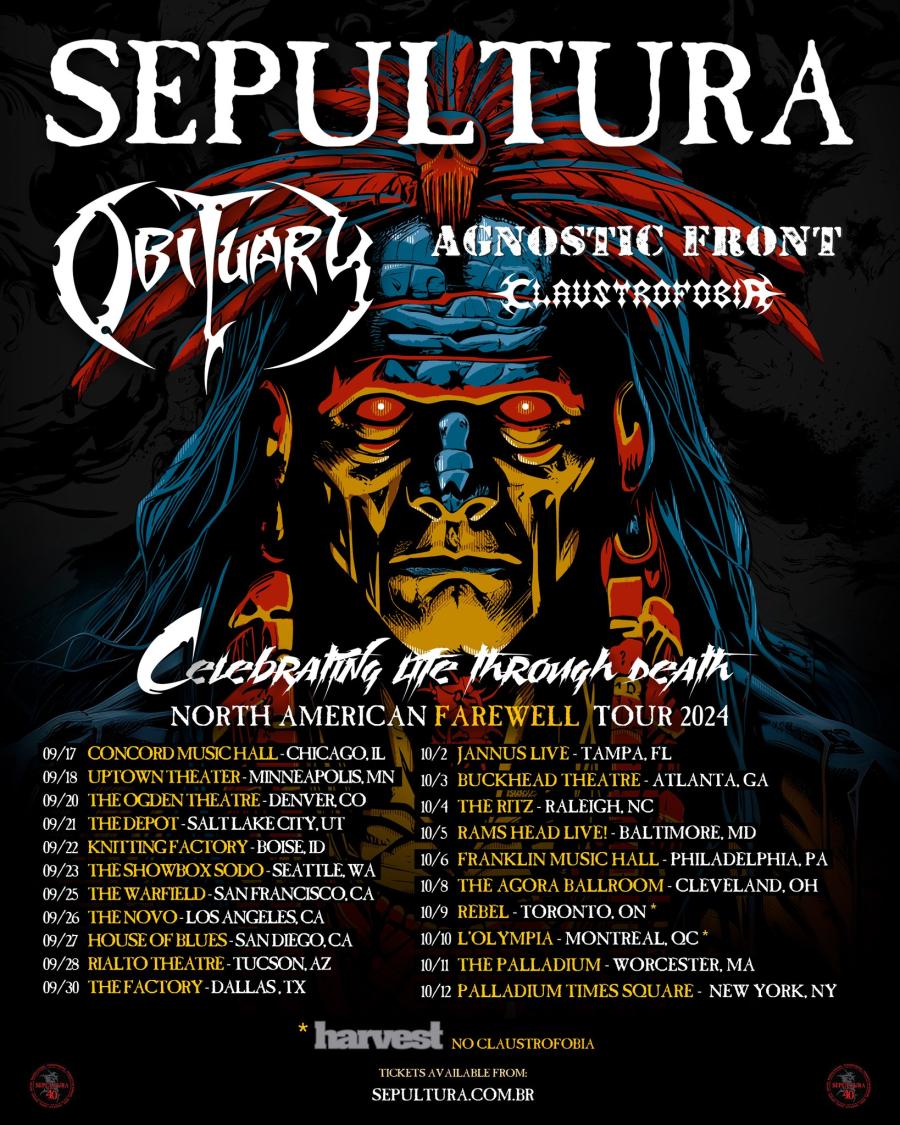 Event Sepultura - 10/10/2024 - Montréal - L'Olympia - Canada