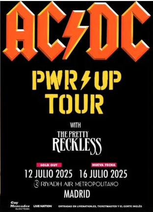 AC/DC Power Up Tour 2025 - Line up