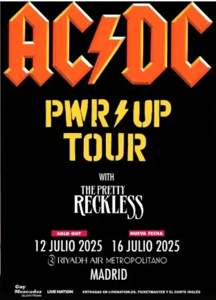 AC/DC Power Up Tour 2025 - 16/07/2025 - Madrid - Riyadh Air ...