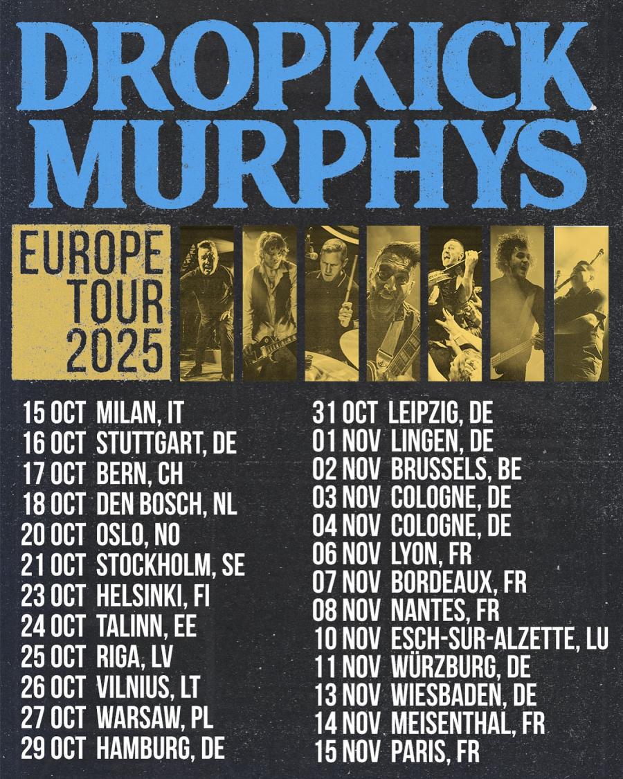  Event Dropkick Murphys - 10/11/2025 - Esch-sur-Alzette - Rockhal Motiv 