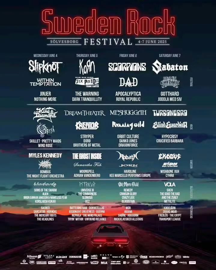 Sweden Rock Festival 2025 - 04/06/2025 (4 jours
