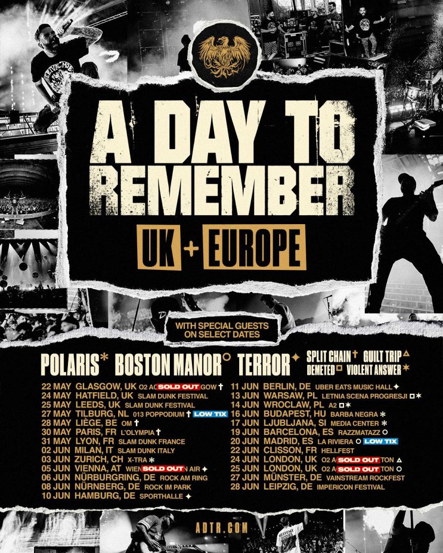 Concierto A Day To Remember - Cartel