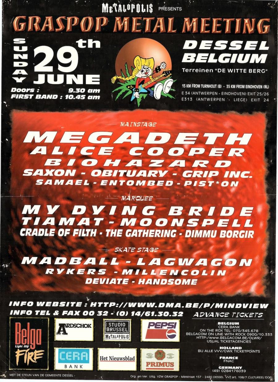 Graspop Metal Meeting 1997 - 29/06/1997 - Dessel - Festivalpark